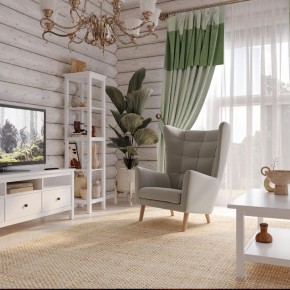 Кресло для отдыха Саари светло-серое, ткань рогожка в Кудымкаре - kudymkar.mebel24.online | фото 4
