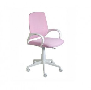 Кресло Ирис White сетка/ткань розовая в Кудымкаре - kudymkar.mebel24.online | фото 1