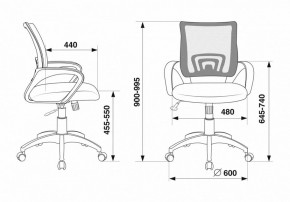 Кресло компьютерное CH-695N/BL/TW-11 в Кудымкаре - kudymkar.mebel24.online | фото 6