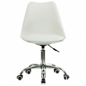 Кресло стул BRABIX "Eames MG-310 CH", хром, пластик белый, экокожа белая, 532923 в Кудымкаре - kudymkar.mebel24.online | фото 1