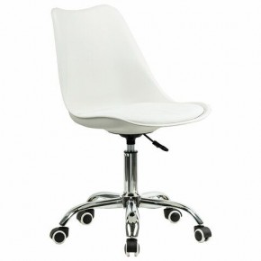 Кресло стул BRABIX "Eames MG-310 CH", хром, пластик белый, экокожа белая, 532923 в Кудымкаре - kudymkar.mebel24.online | фото 2