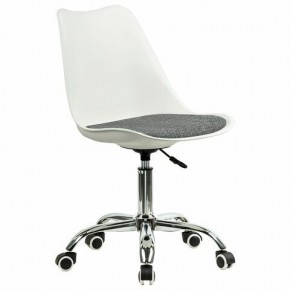 Кресло стул BRABIX "Eames MG-310 CH", хром, пластик белый, ткань серая, 532924 в Кудымкаре - kudymkar.mebel24.online | фото 2