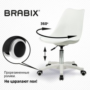 Кресло стул BRABIX "Eames MG-310 PL", пластик белый, экокожа белая, 532926 в Кудымкаре - kudymkar.mebel24.online | фото 5