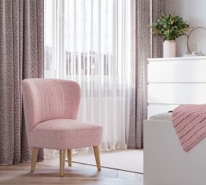 Кресло Унельма светло-розовый, ткань рогожка в Кудымкаре - kudymkar.mebel24.online | фото 3