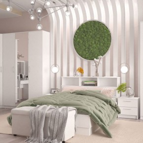 Кровать 1600 Париж с настилом (Белый тиснение) в Кудымкаре - kudymkar.mebel24.online | фото 4