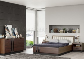 МАГНОЛИЯ Кровать 1600 с ортопедом (Дерево/орех) в Кудымкаре - kudymkar.mebel24.online | фото 2