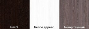 Кровать-чердак Пионер 1 (800*1900) Белое дерево, Анкор темный, Венге в Кудымкаре - kudymkar.mebel24.online | фото 3