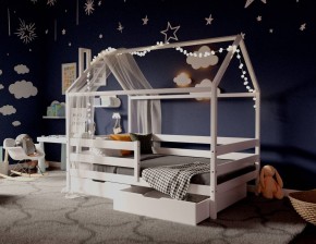 Кровать-домик 80*190 Белый в Кудымкаре - kudymkar.mebel24.online | фото
