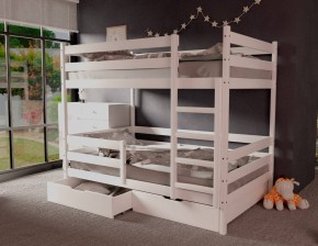 Кровать двухъярусная без крыши 80*160 Белый в Кудымкаре - kudymkar.mebel24.online | фото