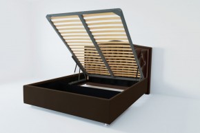 Кровать Калининград с ПМ 1800 (экокожа коричневая) в Кудымкаре - kudymkar.mebel24.online | фото