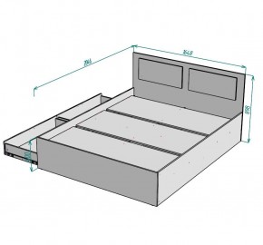 Кровать Ольга L40 (1600) 2 ящика в Кудымкаре - kudymkar.mebel24.online | фото 2