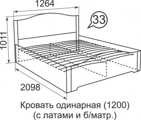 Кровать с латами Виктория 900*2000 в Кудымкаре - kudymkar.mebel24.online | фото 4