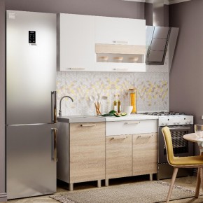 Кухня Айсбери 1.2 м (Белый/Дуб Сонома) в Кудымкаре - kudymkar.mebel24.online | фото