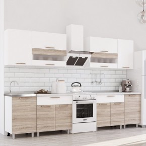 Кухня Айсбери 2.4 м (Белый/Дуб Сонома) в Кудымкаре - kudymkar.mebel24.online | фото