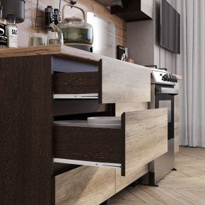 Кухня Энигма 1.6 м (венге/дуб каньон) в Кудымкаре - kudymkar.mebel24.online | фото 2