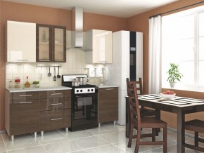 Кухня Танго модульная ваниль-дуб шале мореный в Кудымкаре - kudymkar.mebel24.online | фото 1