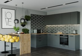 Кухня угловая Антрацит 2600х1600 (Стол. 38мм) в Кудымкаре - kudymkar.mebel24.online | фото 1