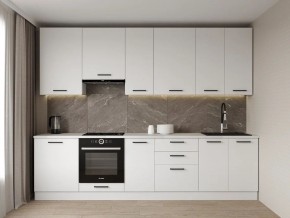 Кухонный гарнитур Белый Глянец 3000 h950 (Стол. 38мм) в Кудымкаре - kudymkar.mebel24.online | фото