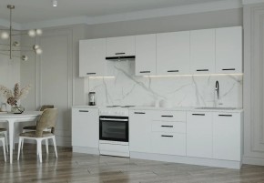 Кухонный гарнитур Белый Глянец 3000 (Стол. 26мм) в Кудымкаре - kudymkar.mebel24.online | фото 1
