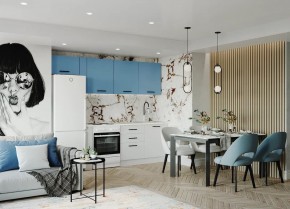 Кухонный гарнитур Капри 2550 (Стол. 26мм) в Кудымкаре - kudymkar.mebel24.online | фото