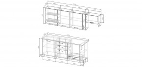 Кухонный гарнитур Капри 2550 (Стол. 26мм) в Кудымкаре - kudymkar.mebel24.online | фото 2