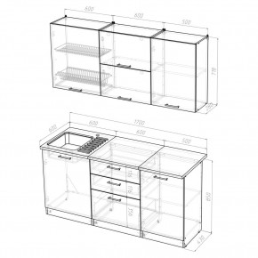 Кухонный гарнитур Лира Экстра 1700 в Кудымкаре - kudymkar.mebel24.online | фото 4