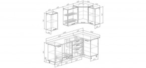 Кухонный гарнитур Меренга 2200*1000 (Стол. 26мм) в Кудымкаре - kudymkar.mebel24.online | фото 2