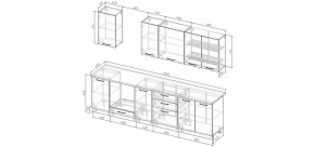 Кухонный гарнитур Меренга 2800 (Стол. 38мм) в Кудымкаре - kudymkar.mebel24.online | фото 2