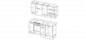 Кухонный гарнитур Санторини 1800 (Стол. 38мм) в Кудымкаре - kudymkar.mebel24.online | фото 2