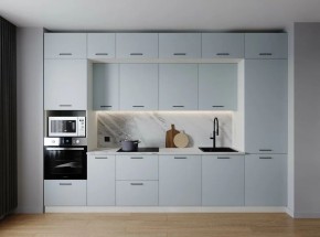 Кухонный гарнитур Смоки 3400 (Стол. 26мм) в Кудымкаре - kudymkar.mebel24.online | фото