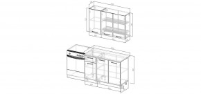 Кухонный гарнитур Старое Дерево 1200 (Стол. 26мм) в Кудымкаре - kudymkar.mebel24.online | фото 2