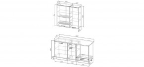 Кухонный гарнитур Старое Дерево 1600 h950 (Стол. 38мм) в Кудымкаре - kudymkar.mebel24.online | фото 2
