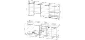 Кухонный гарнитур Старое Дерево 2400 h950 (Стол. 38мм) в Кудымкаре - kudymkar.mebel24.online | фото 2