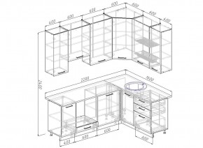 Кухонный гарнитур угловой Демо 2200х1600 (Стол. 38мм) в Кудымкаре - kudymkar.mebel24.online | фото 2