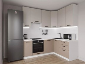 Кухонный гарнитур угловой Каппучино 2200*1600 h 950 (Стол. 38мм) в Кудымкаре - kudymkar.mebel24.online | фото 1