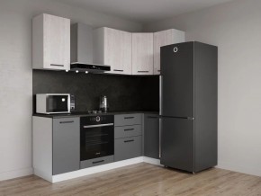 Кухонный гарнитур угловой Санторини 2200*1000 (Стол. 26мм) в Кудымкаре - kudymkar.mebel24.online | фото 1