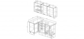 Кухонный гарнитур Умбра 1000*1800 (Стол. 26мм) в Кудымкаре - kudymkar.mebel24.online | фото 2