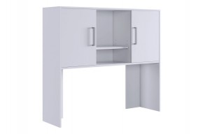 ЛАЙТ 2 Надстройка стола компьютерного (1200) белый в Кудымкаре - kudymkar.mebel24.online | фото