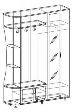 ЛИКА №1 Прихожая ЛДСП в Кудымкаре - kudymkar.mebel24.online | фото 5