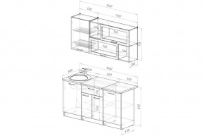 ЛОТОС Кухонный гарнитур Стандарт (1600 мм) в Кудымкаре - kudymkar.mebel24.online | фото 2