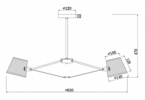 Люстра на штанге Freya Gino FR5108PL-08CH в Кудымкаре - kudymkar.mebel24.online | фото 3