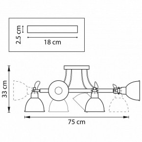 Люстра на штанге Lightstar Acrobata 761060 в Кудымкаре - kudymkar.mebel24.online | фото 2