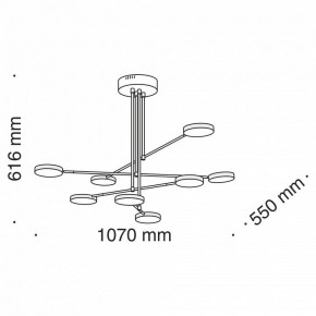Люстра на штанге Maytoni Fad MOD070PL-L48B3K в Кудымкаре - kudymkar.mebel24.online | фото 8