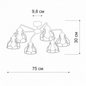 Люстра на штанге Vitaluce V3102 V3102-0/6PL в Кудымкаре - kudymkar.mebel24.online | фото 2