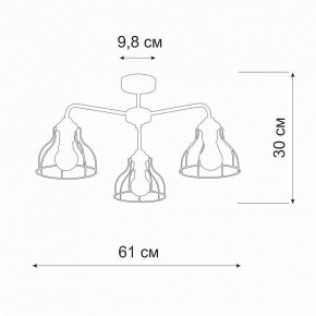 Люстра на штанге Vitaluce V3102 V3102-1/3PL в Кудымкаре - kudymkar.mebel24.online | фото 2