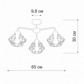 Люстра на штанге Vitaluce V4258 V4258-0/3PL в Кудымкаре - kudymkar.mebel24.online | фото 2