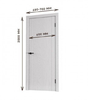 Межкомнатная дверь Bolivar Каньон браун (комплект) 600 в Кудымкаре - kudymkar.mebel24.online | фото