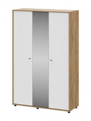 МИЛАН Шкаф трехстворчатый (Белый матовый) в Кудымкаре - kudymkar.mebel24.online | фото