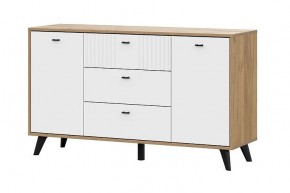 МИЛАН Спальня (Дуб Золотой/Белый матовый) в Кудымкаре - kudymkar.mebel24.online | фото 14