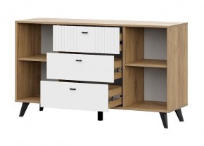 МИЛАН Спальня (Дуб Золотой/Белый матовый) в Кудымкаре - kudymkar.mebel24.online | фото 15